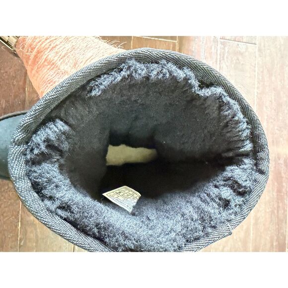 UGG Classic New Heights Short Boot Women’s Black Size 7 - Picture 7 of 10